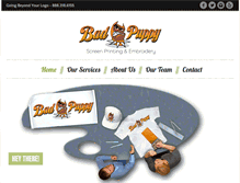 Tablet Screenshot of choosebadpuppy.com